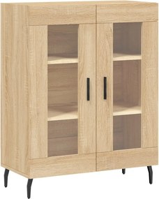 vidaXL Ντουλάπι Sonoma δρυς 69,5 x 34 x 180 εκ. από Επεξεργασμένο Ξύλο