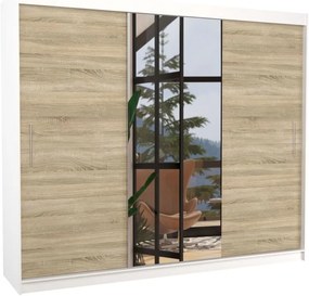 Ντουλάπα Zakaria 250 συρόμενη-Leuko - Drus