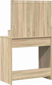 vidaXL Τραπέζι περιποίησης με ράφι Δρύς Sonoma 75,5 x 41 x 135 εκ.