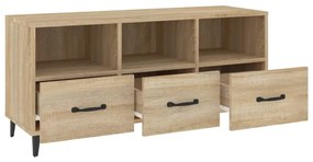 vidaXL Έπιπλο Τηλεόρασης Sonoma Δρυς 102x35x50 εκ. Επεξεργ. Ξύλο