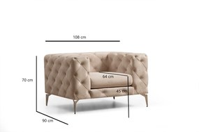 Wing Chair Como - Ecru Ecru