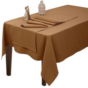 Πετσέτες Φαγητού Άρμονι (Σετ 4τμχ) Μπέζ Viopros 52x52cm Cotton-Polyester