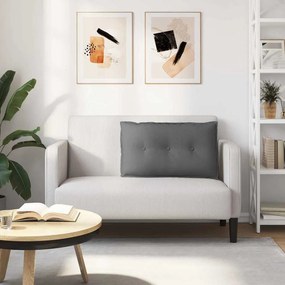 vidaXL Μαξιλάρι Πλάτης Σκούρο Γκρι 80 x 19 x 50 εκ ύφασμα
