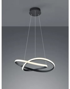 Κρεμαστό Φωτιστικό Οροφής LED 27,5W Μαύρο Switch Dimmer Course R32051132 Trio Lighting-R32051132-Μαύρο R32051132