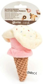 Βελούδινο Ζωάκι για Σκύλους Gloria Gloicecream Πολύχρωμο πολυεστέρας πολυπροπυλένιο Παγωμένο 9 x 9 x 17 cm