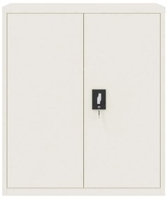 vidaXL Αρχειοθήκη Λευκή 90 x 40 x 105 εκ. από Ατσάλι