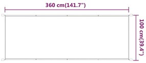 Τέντα Κάθετη Μπεζ 100 x 360 εκ. από Ύφασμα Oxford - Μπεζ