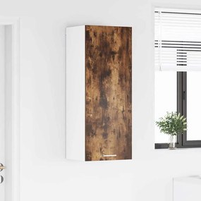 vidaXL Κρεμαστό ντουλάπι Καπνιστό Δρύς 40 x 31 x 100 εκ.