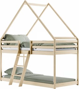 Παιδική Κουκέτα Σπιτάκι SWEET 80x180 pine