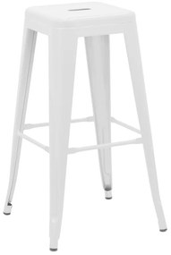 Σκαμπό μπαρ Utopia λευκό μέταλλο 42x42x76εκ 42x42x76 εκ.