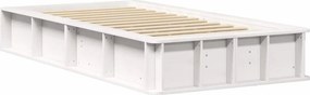 vidaXL Σκελετός Κρεβατιού Λευκό 100 x 200 cm Στερεά ξυλεία πεύκου