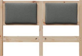 vidaXL Κεφαλάρι Άλλο Καφέ 120 cm Μασίφ ξύλο πεύκου