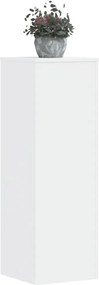 vidaXL Βάσεις Φυτών 2 τεμ. Λευκές 33x33x100 εκ. από Επεξεργασμένο Ξύλο