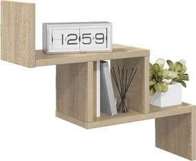 vidaXL Ράφι Τοίχου Sonoma Δρυς 48 x 15 x 42 εκ Επεξεργασμένο Ξύλο