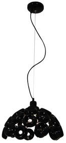 Φωτιστικό Οροφής Κρεμαστό HL-3590-S 77-4100 Darina Black Κρεμαστό Φ36 Homelighting Metal