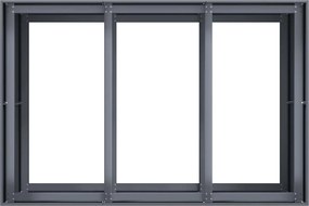 vidaXL Ζαρντινιέρα Ανθρακί 120x80x80 εκ. από Χάλυβα