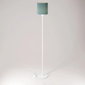 Επιδαπέδιος Ορθοστάτης MAG-Y με Αμπαζούρ Cilindro M ⌀22 και Στρογγυλή Βάση Λευκό