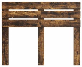 vidaXL Κεφαλάρι Καπνιστό Δρύς 120 cm Επεξεργασμένο ξύλο