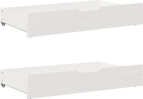 vidaXL Σκελετός Κρεβ. Χωρίς Στρώμα Λευκό 120x200 εκ Μασίφ Πεύκο