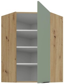 Κρεμαστό ντουλάπι γωνιακό Arianna 60x60 GN 90 1F-Φυστικί