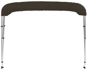 vidaXL Τέντα Σκάφους με 3 Αψίδες Μαύρη 183x196x137 εκ.