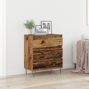 vidaXL Μπουφές με Συρτάρια Γήινο Ξύλο 60x35x70 εκ. Κατασκευασμένο Ξύλο