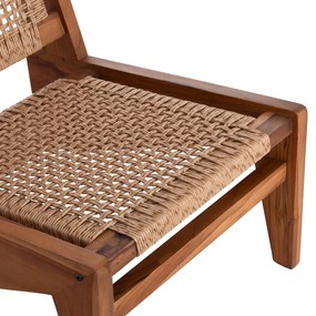 ΚΑΡΕΚΛΑ LOUNGE LUKILLA HM9913 ΞΥΛΟ TEAK ΣΕ ΦΥΣΙΚΟ--ΣΥΝΘ.ΣΧΟΙΝΙ ΜΠΕΖ 55,5x74x65Υεκ. - 0525766 - HM9913