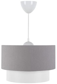 Φωτιστικό οροφής μονόφωτο PWL-1087 pakoworld Ε27 λευκό-γκρι Φ30x20εκ