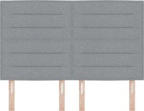 vidaXL Κεφαλάρι Ανοιχτό γκρι 144 cm ύφασμα