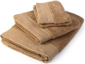 Πετσέτα Προσώπου (50x100) Dimcol Πενιέ 500gsm Μπεζ