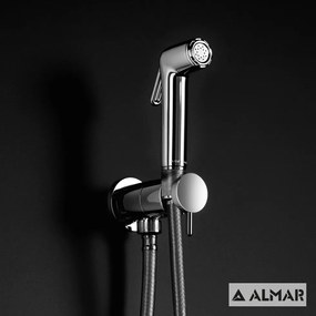 Διακόπτης 1 εξόδου για Λεκάνες Κρεμαστές &amp; Υψηλής Πίεσης, με Ντουζάκι Almar Flush Ε136004-100