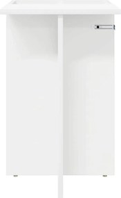 vidaXL End Table Λευκό 35 x 40 x 55 εκ. Επεξεργασμένο ξύλο