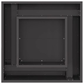 vidaXL Φωτιά Μαύρο 60 x 60 x 30 cm Κρύα έλαση από χάλυβα