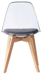 Καρέκλα Τραπεζαρίας DKD Home Decor Μαύρο Πολύχρωμο Φυσικό 30 x 40 cm 54 x 47 x 81 cm