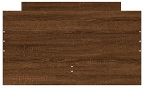 vidaXL Πλαίσιο Κρεβατιού με Συρτάρια Καφέ Δρυς 90 x 190 εκ.