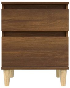 vidaXL Κομοδίνα 2 τεμ. Καφέ Δρυς 40 x 35 x 50 εκ.