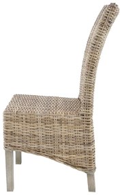 Artekko Rattan Καρέκλα Ξύλο Ρατάν σε Φυσική Απόχρωση (48x62x103)cm