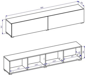 Έπιπλο τηλεόρασης Fairy -Leuko