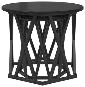 vidaXL Τραπεζάκι Πλευράς 2 pcs Μαύρη δρυς 50 x 50 x 40 cm