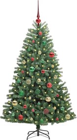 vidaXL Τεχνητό Χριστουγεννιάτικο Δέντρο με Άξονα Πράσινο 150 cm