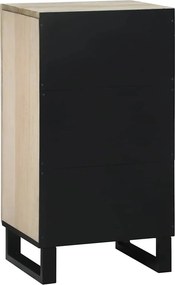 vidaXL Γραφείο Λευκό 40 x 33 x 75 εκ. Μασίφ ξύλο μάνγκο