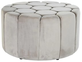 Υποπόδια DKD Home Decor Μπεζ πολυεστέρας Ξύλο MDF (86 x 86 x 48 cm)