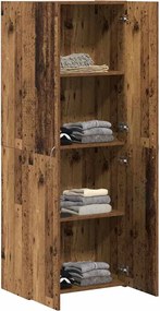 vidaXL Γραφείο Ντουλάπι Παλιό ξύλο 60 x 32 x 152,5 εκ