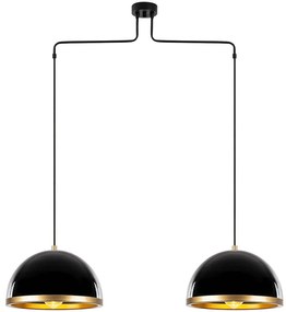 Φωτιστικό Οροφής Fenerci 942FLG1442 100x20x124cm 2xE27 40W Black-Gold Opviq