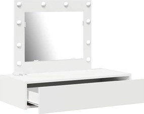 vidaXL Τραπέζι περιποίησης Λευκό 83 x 40 x 70 εκ Επεξεργασμένο ξύλο