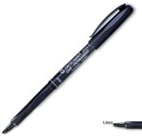 Centropen μαρκαδόρος ανεξίτηλος μαύρο large 1-3mm 10 τμχ.
