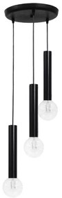 Κρεμαστό Φωτιστικό Οροφής 3xE27 S-42 Heronia Lighting-34-0196-Μαύρο 34-0196