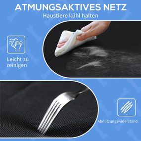 Κρεβάτι σκύλου PawHut, υπερυψωμένη κατασκευή, κάλυμμα Mesh, ατσάλινο πλαίσιο, 29 x 91 x 69 cm, Μαύρο