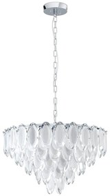 Φωτιστικό Οροφής 39722 Carvario E14/10 Chrome Eglo Metal, Glass