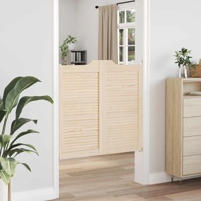 vidaXL Πόρτες Swing 2 pcs Φυσικό Μασίφ Ξύλο Πεύκου